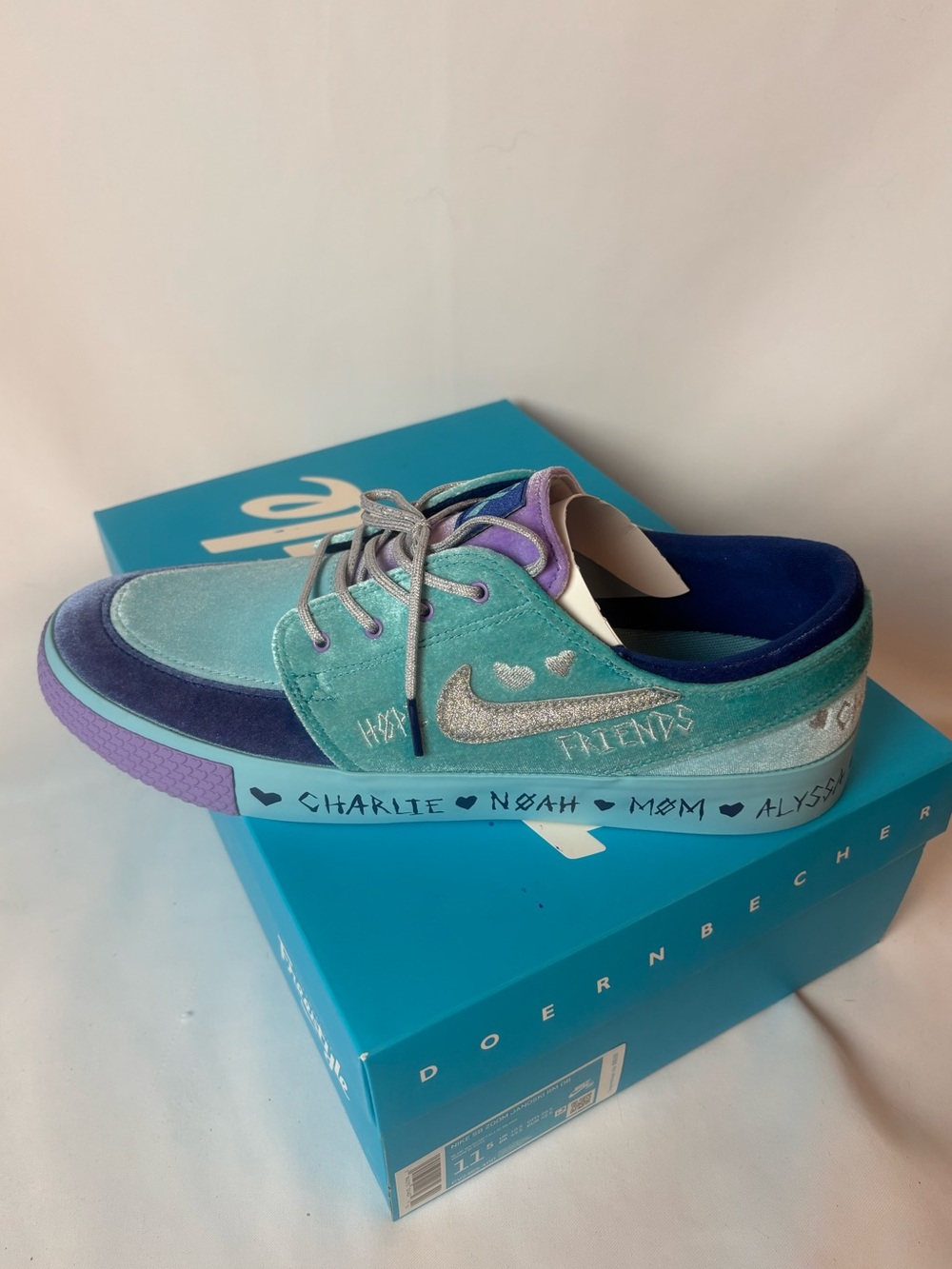 MIB Nike SB Zoom Janoski RM DB Blue Gaze Metallic Silver M 11.5 CV2365 400